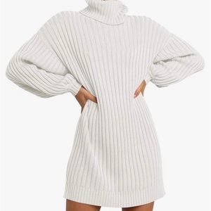 White Sweater Dress